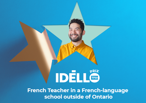 Image of a nomination for French Teacher in a French-language school outside Ontario.